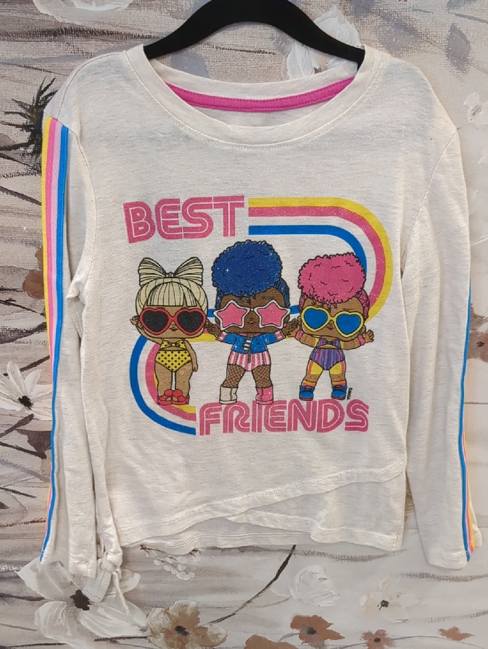 Kids White 'Best Friends' Graphic Long-Sleeve Tee